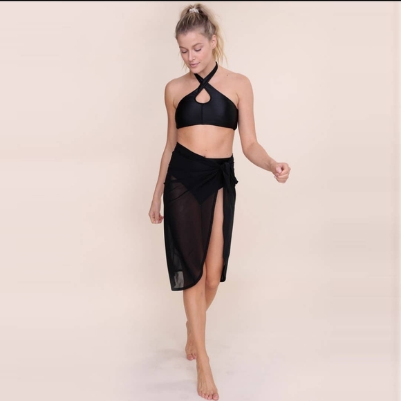 NWT MONO B sheer swim sarong wrap - Picture 1 of 3